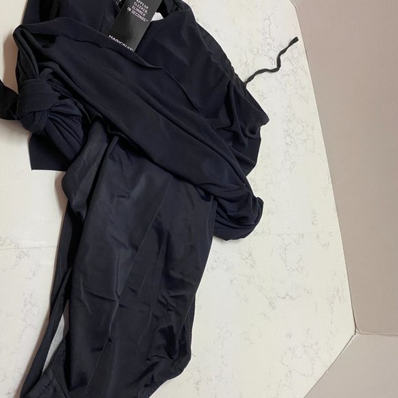 Magicsuit Black One-Shoulder Ring Swimdress with Side Tie - Picture 12 of 12